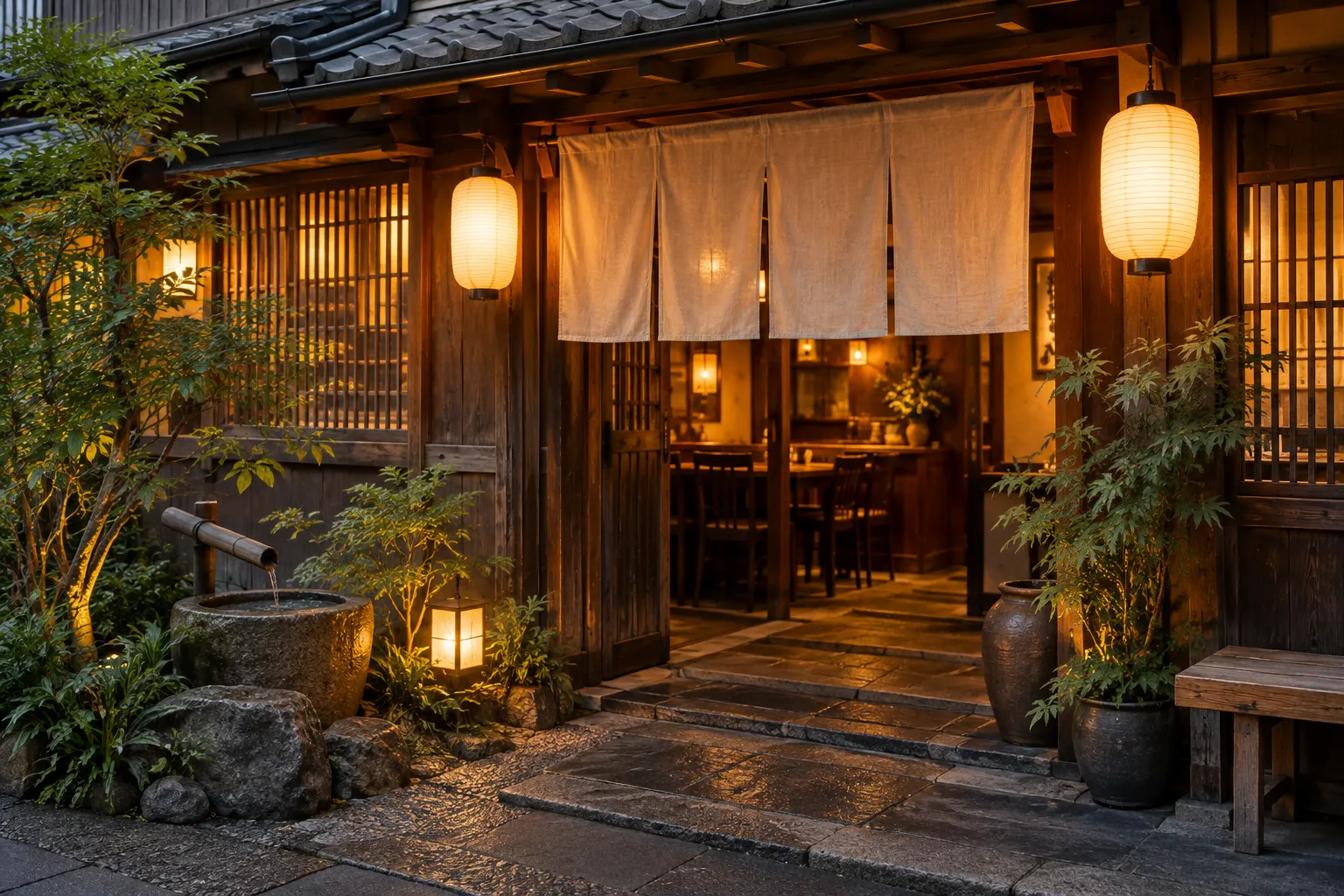 厨房で調理する料理人